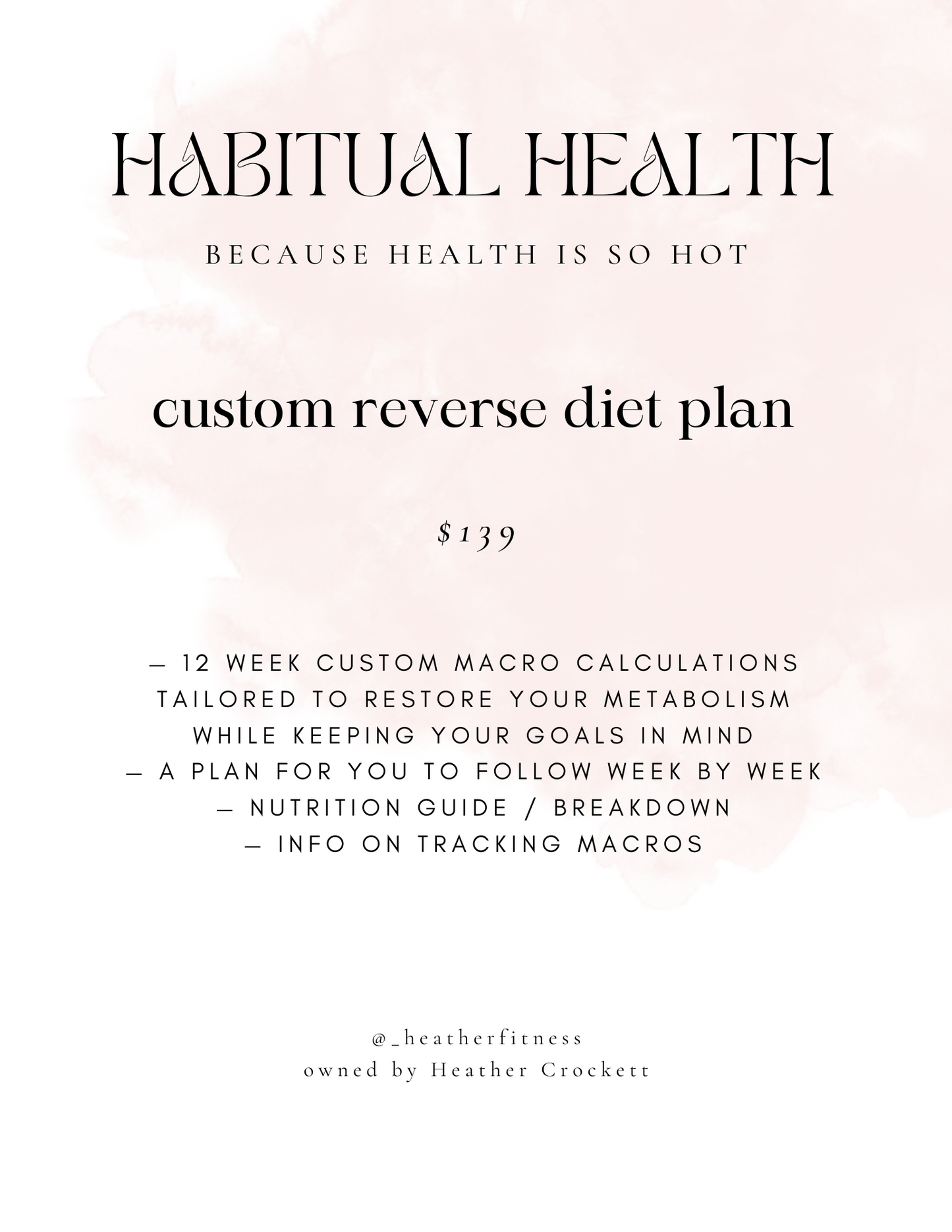custom reverse diet plan